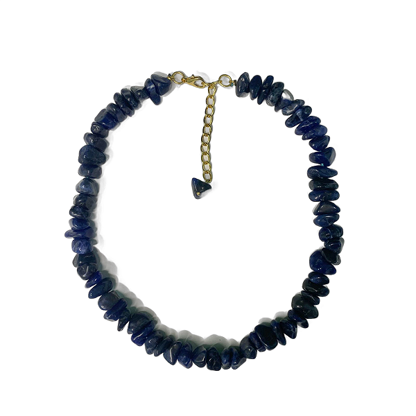 Choker Gargantilha de Pedra - Sodalita