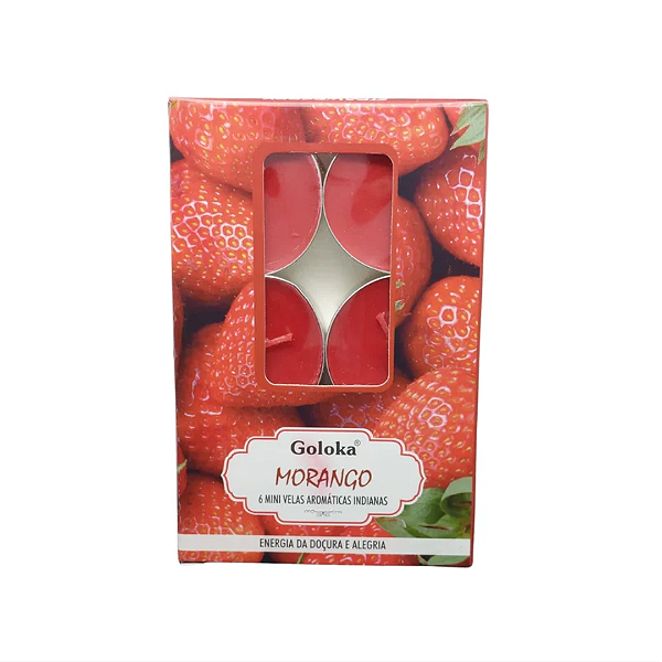 Vela Goloka Perfumada Rechaud - Morango