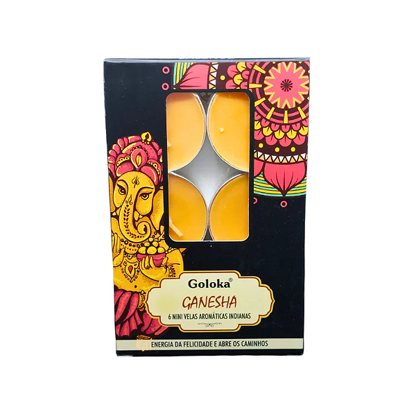 Vela Goloka Perfumada Rechaud - Ganesha