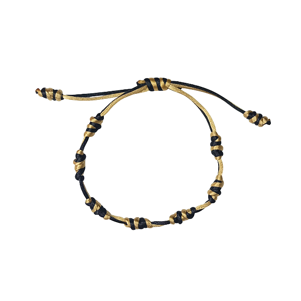 Pulseira 7 Nós Orixá - Exu do Ouro