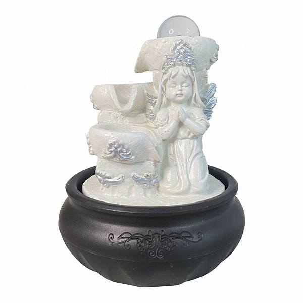 Fonte de Água em Resina Menina 3 Quedas