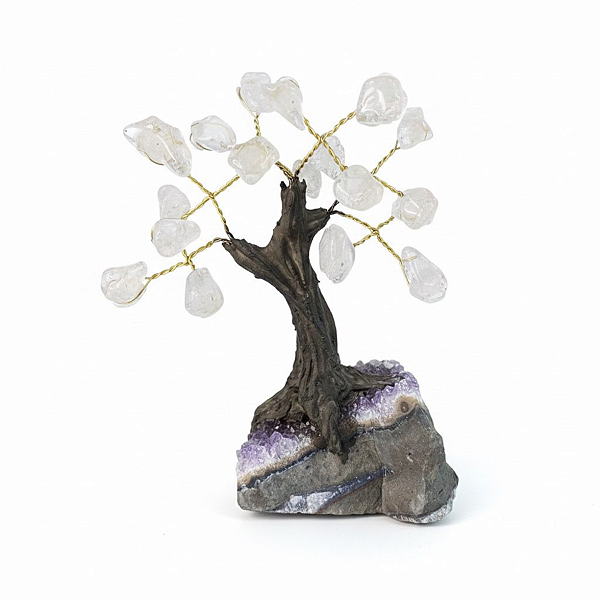 Árvore Pedra Cristal 6 Galhos 10 cm