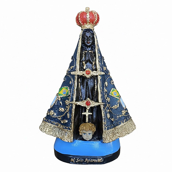 Estátua em Resina Nossa Senhora Aparecida 21cm