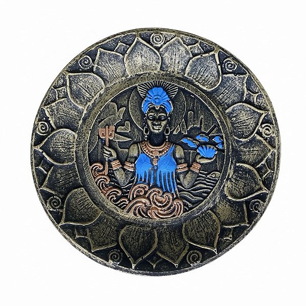 Incensário Orixá Resina Iemanjá com 11cm