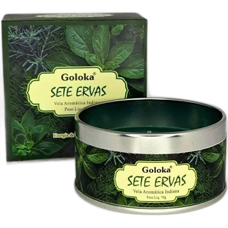 Vela Goloka Perfumada - 7 Ervas