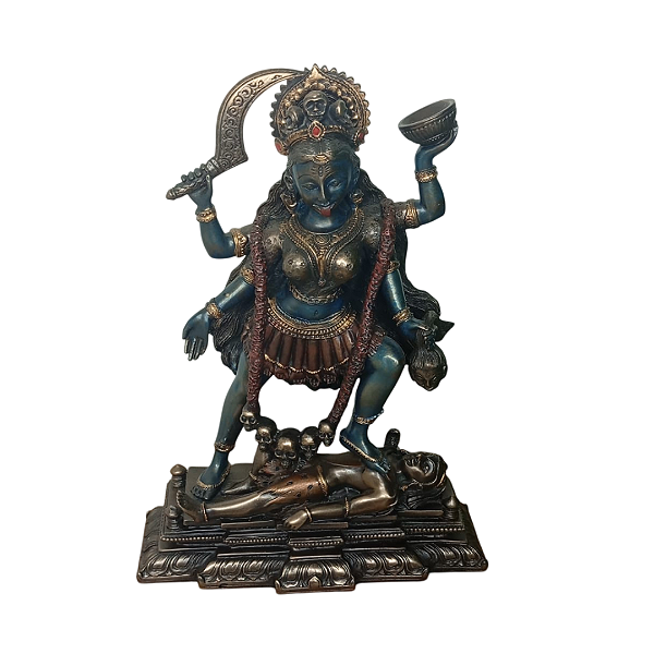 Estátua em Resina Veronese Deusa Kali 19cm