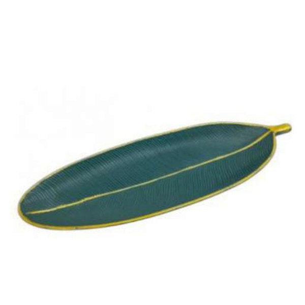 Bandeja formato de Folha Verde em MDF com 39 cm