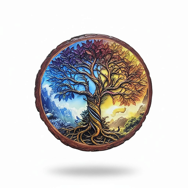 Enfeite de Parede Árvore da Vida em Porcelana 06