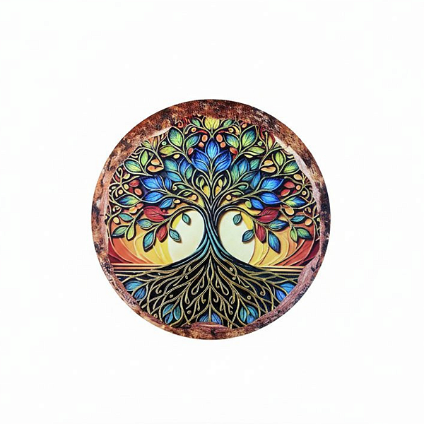 Enfeite de Parede Árvore da Vida em Porcelana 05