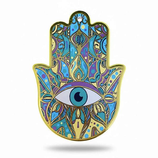 Enfeite de Parede Proteção Mão Hansá Porcelana Flores 07