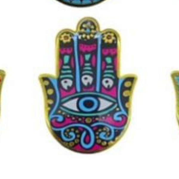 Enfeite de Parede Proteção Mão Hansá Porcelana Peixes