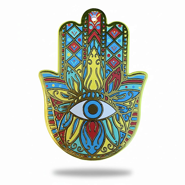 Enfeite de Parede Proteção Mão Hansá Porcelana Flores 05