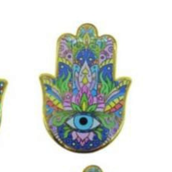 Enfeite de Parede Proteção Mão Hansá Porcelana Flores 04