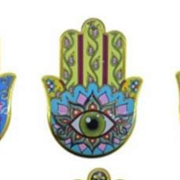 Enfeite de Parede Proteção Mão Hansá Porcelana Flores 03