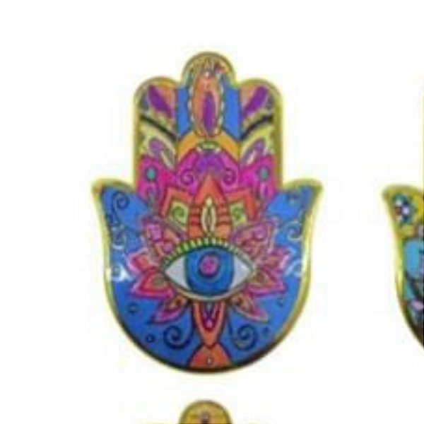 Enfeite de Parede Proteção Mão Hansá Porcelana Flores 02