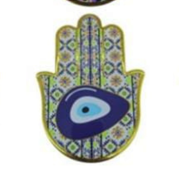 Enfeite de Parede Proteção Mão Hansá e Olho Grego Porcelana 04