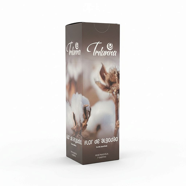 Box Incenso Semi Massala Trilunna Flor de Algodão