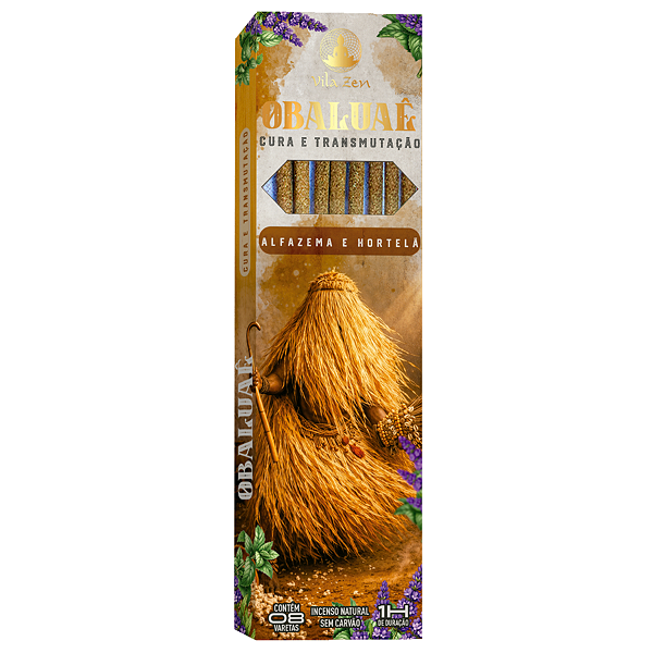 Incenso Linha Natural Vila Zen - Linha Umbanda - Obaluaê