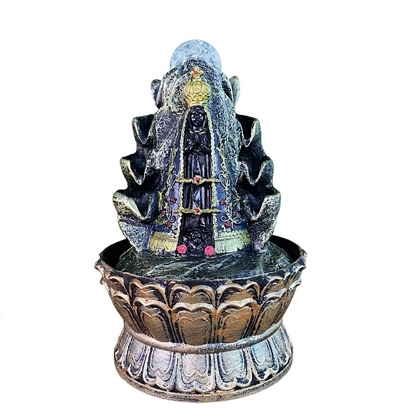Fonte de Água em Resina Nossa Senhora 8Q 21cm P - 32504