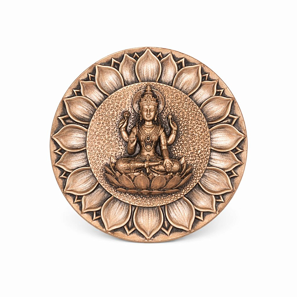 Incensário Lakshmi Redondo em Resina - Rose