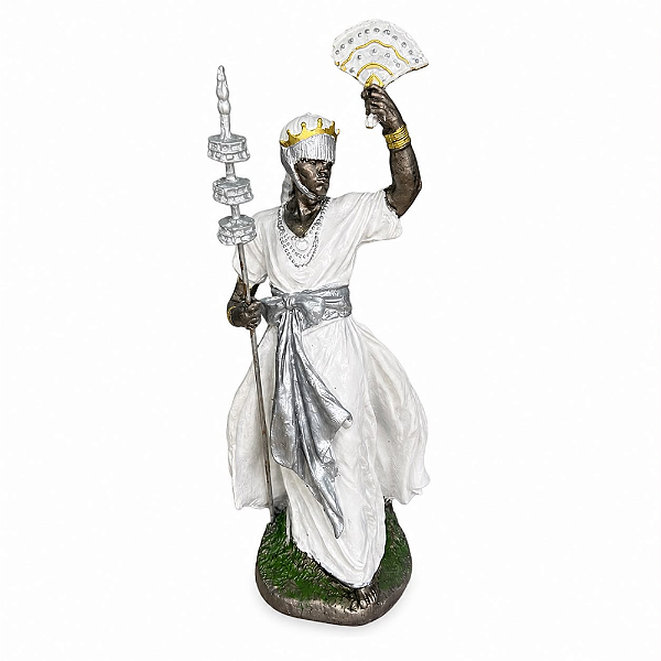 Estátua Resina Oxalá de 27cm
