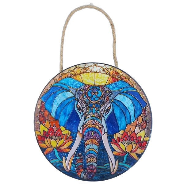 Enfeite de Parede Elefante - Colorido Modelo H