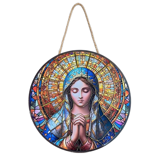 Enfeite de Parede Nossa Senhora Aparecida - Santa Maria Rezando Modelo B