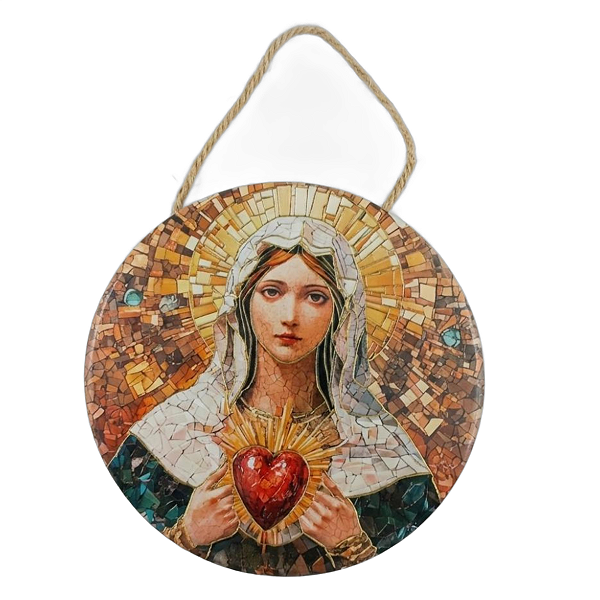 Enfeite de Parede Nossa Senhora Aparecida - Coração de Maria
