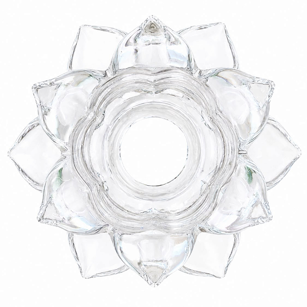 Castiçal Flor de Vidro