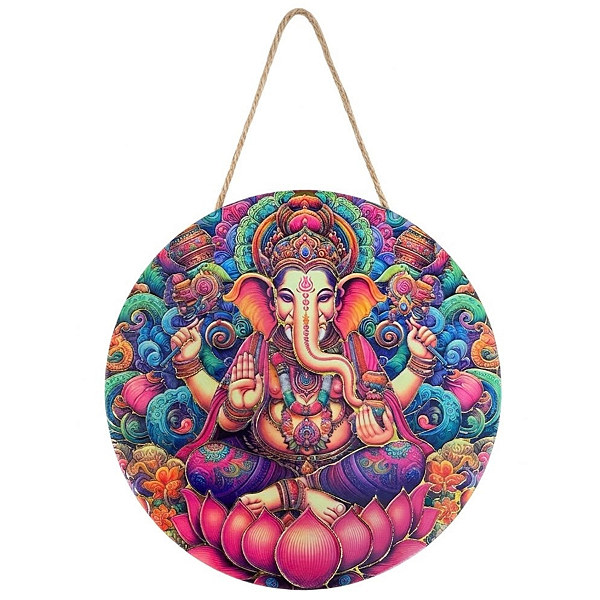 Enfeite de Parede Ganesha - Flor de Lótus Modelo B