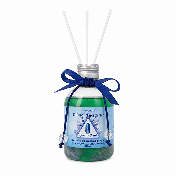Difusor de Varetas Energético com Cianita Azul - 250 ml