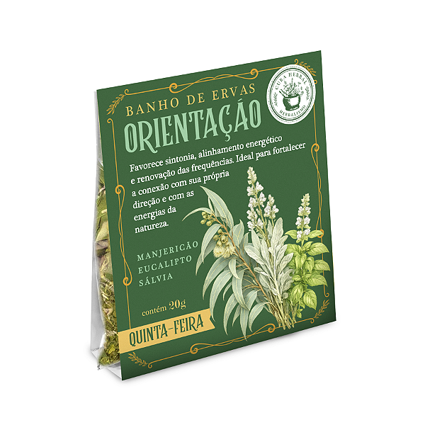 Linha Banho Semanal de 20g Orientação - Quinta-Feira
