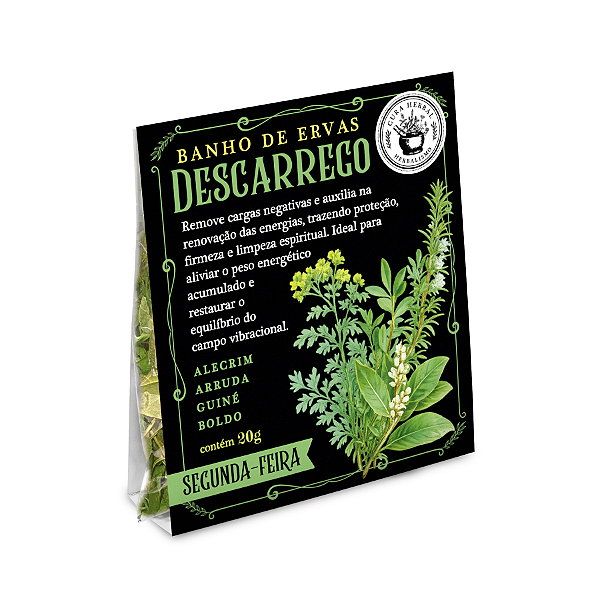 Linha Banho Semanal de 20g Descarrego - Segunda-Feira