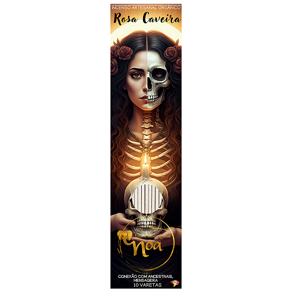 Incenso Noa - Rosa Caveira - Varetas
