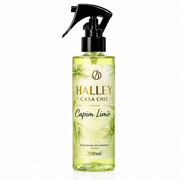 Aromatizador Spray Capim Limão Halley Casa Chic 200ml