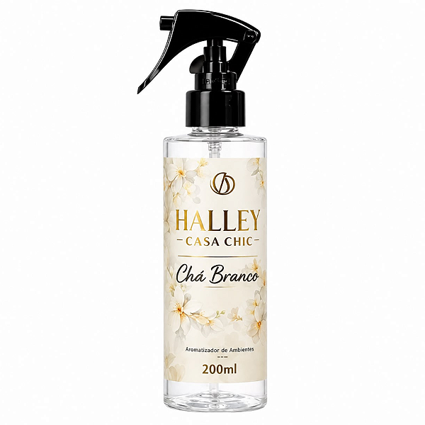 Aromatizador Spray Chá Branco Halley Casa Chic 200ml