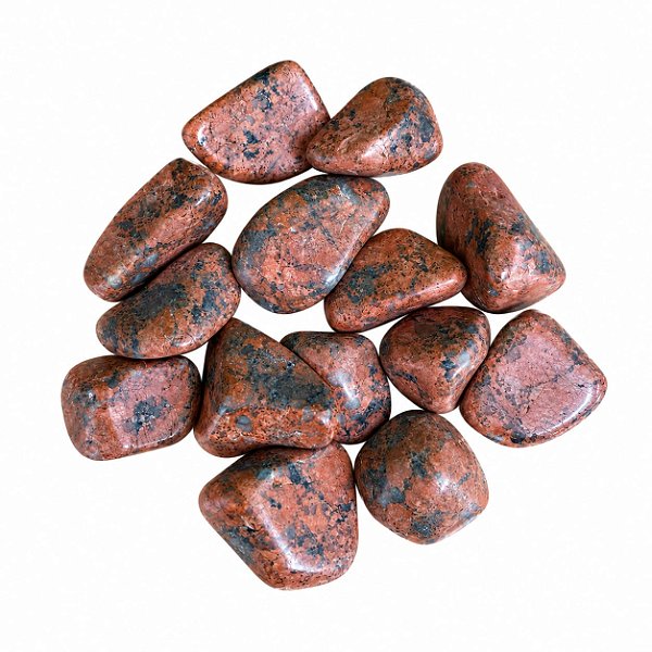 Pedra Rolada Calcita Laranja 100 gramas 1 a 2 cm