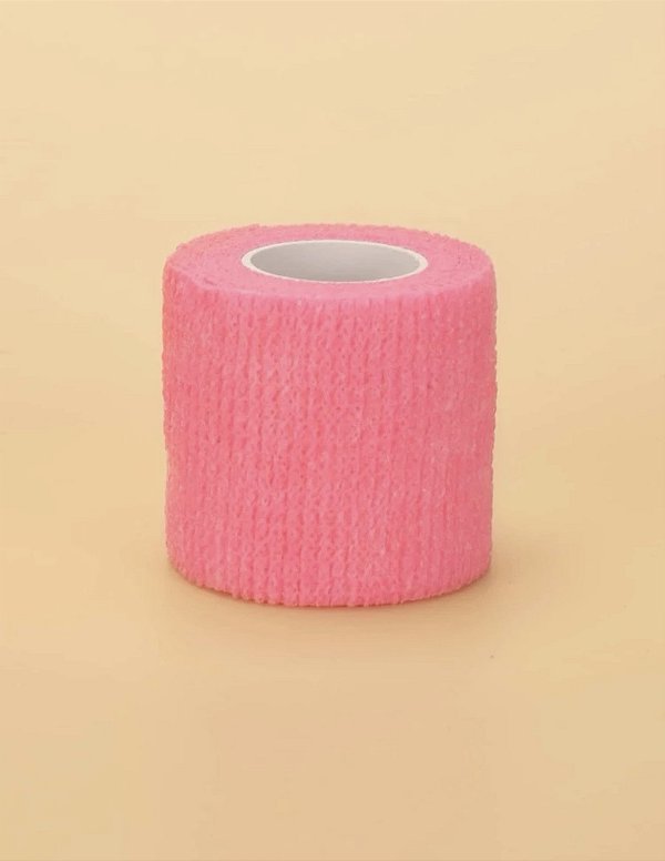Fita Elástica Bandagem Rosa