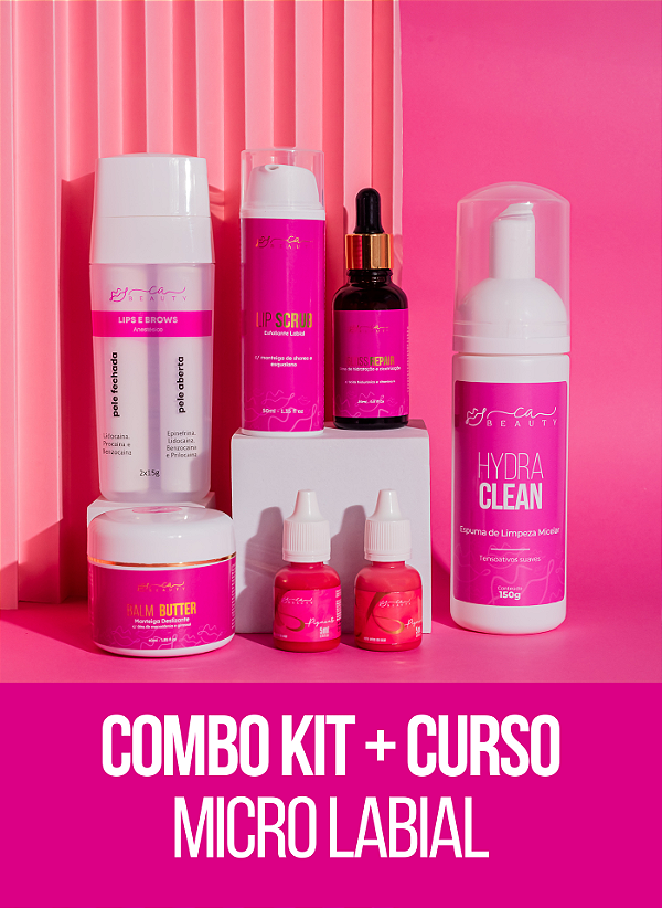 Combo Kit + Curso Micropigmentação Labial Blush Lips