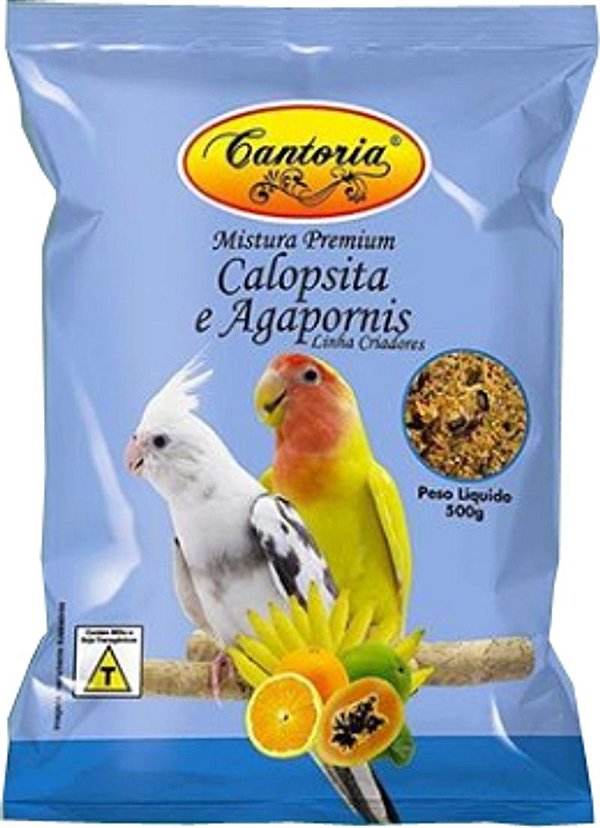 Mistura Calopsita e Agapornis- cantoria-500g