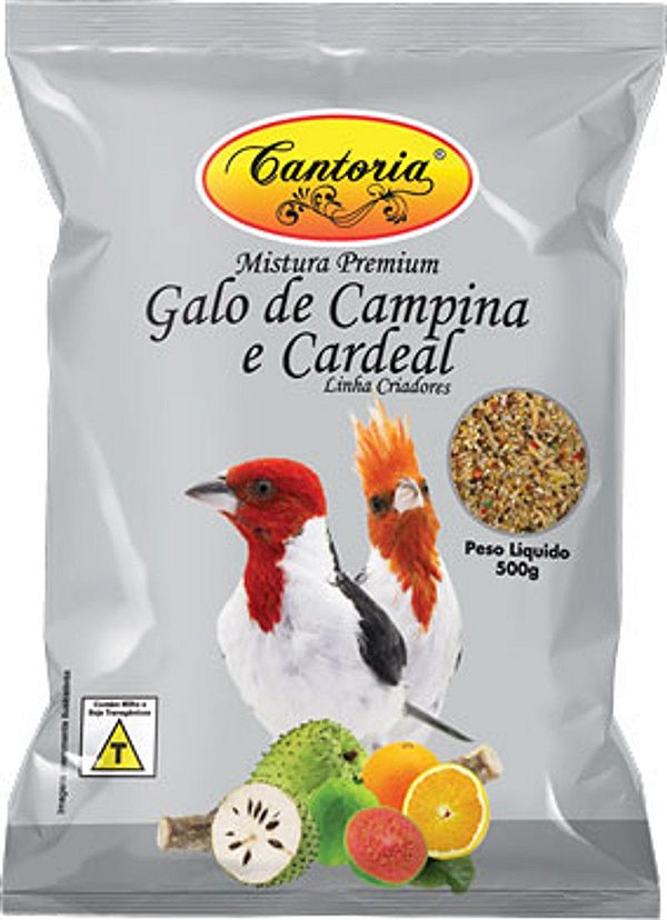 Mistura Premium para Galo de Campina e Cardeal- Cantoria 500g