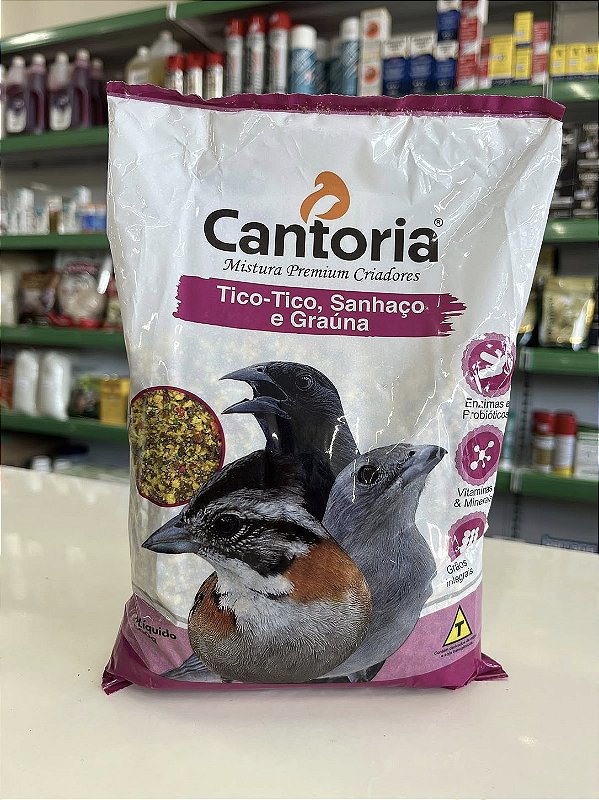 Mistura Premium para Tico-Tico, Sanhaço e Graúna- Cantoria 500g