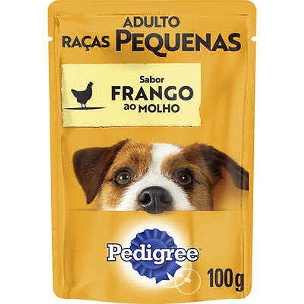 Sachê Pedigree para Cães Adultos Raças Pequenas Sabor: Frango 100g