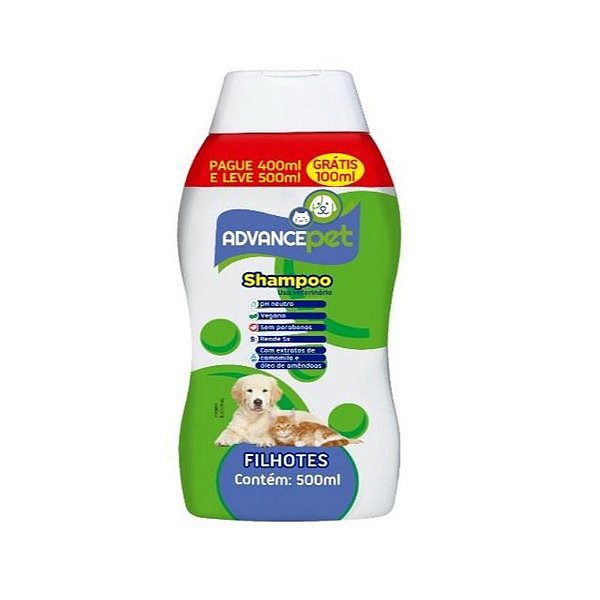 Shampoo AdvancePet 5 em 1 Filhotes 500ml