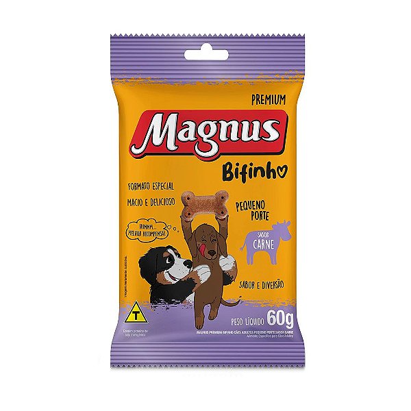 Magnus Bifinho Pequeno Porte Sabor Carne 60g