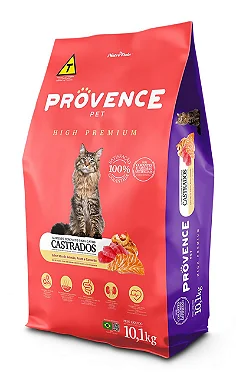 Ração Provence de Gatos Castrados Sabor: Salmão, Atum e Camarão 10,1kg