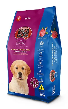 Raça Dog Menu Premium Para Cães Filhotes Sabor Carne