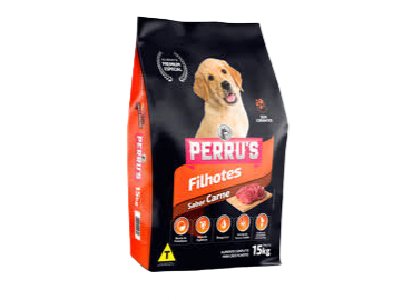 Perru's Cães Filhotes Premium Especial Sabor Carne