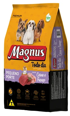 Ração Magnus Todo Dia Cães Adultos Raças Pequenas Sabor: Carne e Frango