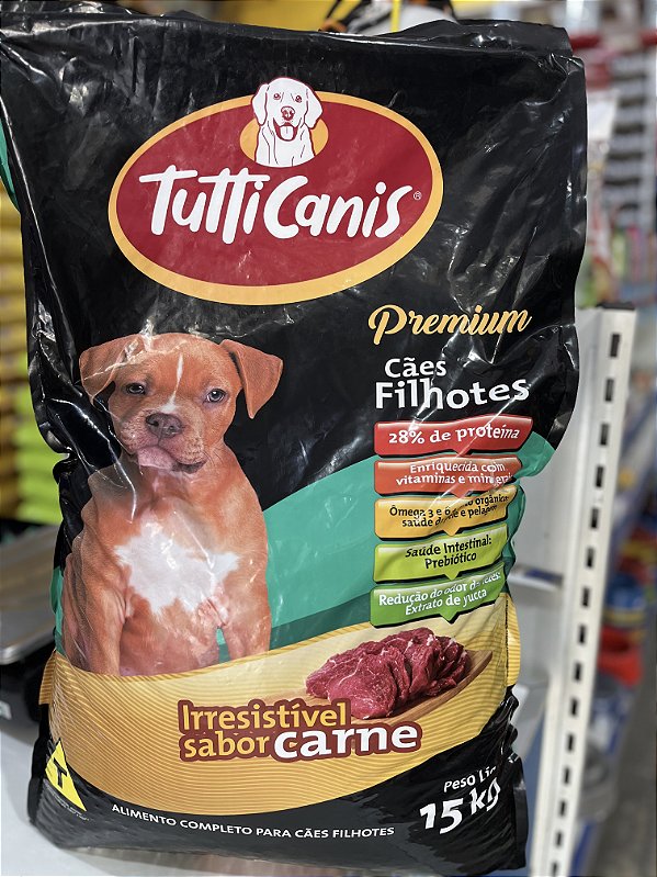 Tutticanis Premium para Cães Filhotes Sabor Carne
